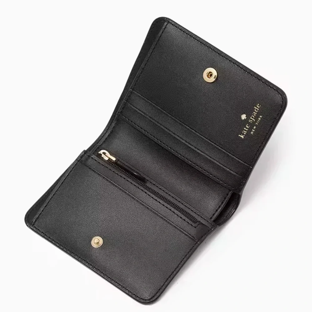 Kate Spade Madison Small Bifold Wallet
Black 
NWT - Picture 2 of 16